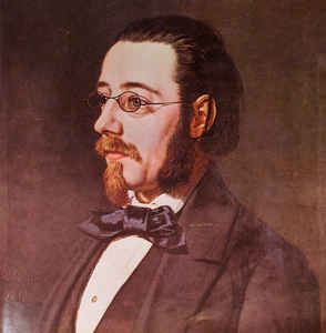 Bedřich Smetana. Tjekkisk komponist der tilfører patriotiske toner til den klassiske musik.