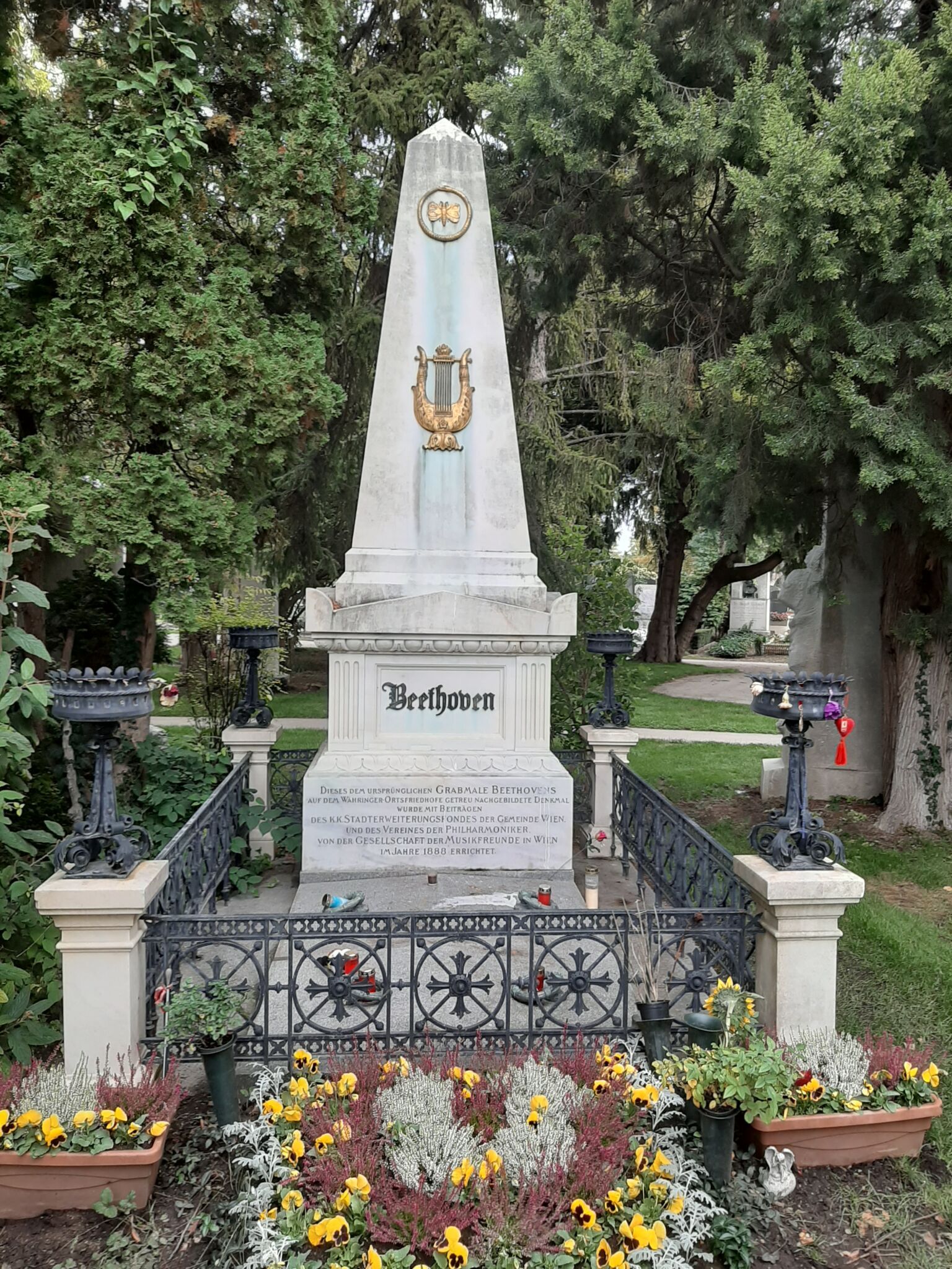 Ludwig van Beethoven gravmælde på Zentralfriedhof i Wien