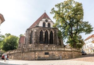 Neue kirche i Arnstadt. Johan Sebastian Bachs kirke.