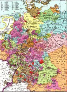 Kleinstaaterei. Tyskland i år 1789.