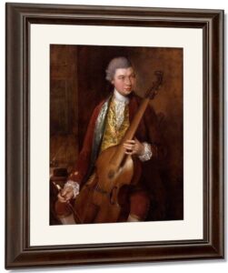 Karl Friedrich Abel, med sin Viola da Gamba. Ven af Johann Christian Bach. Malet af Thomas Gainsborough