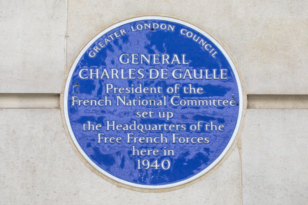 Charles de Gaulle mindesmærke, London