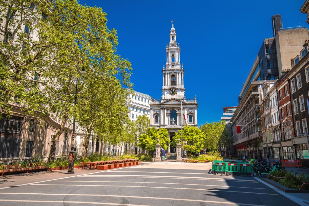 St. Clemens Danes kirke i London