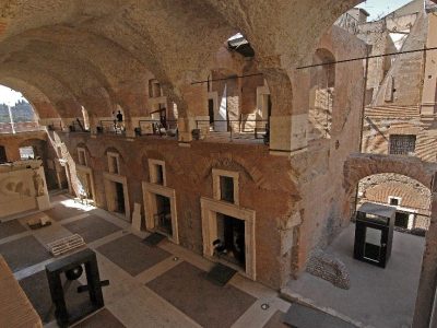 Grande Aula Dall'alto i Mercati di Traiano Museo som vi har lejet søndag aften 18. februar 2024